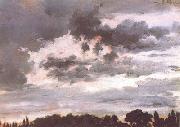 Study of Clouds (nn02), Adolph von Menzel